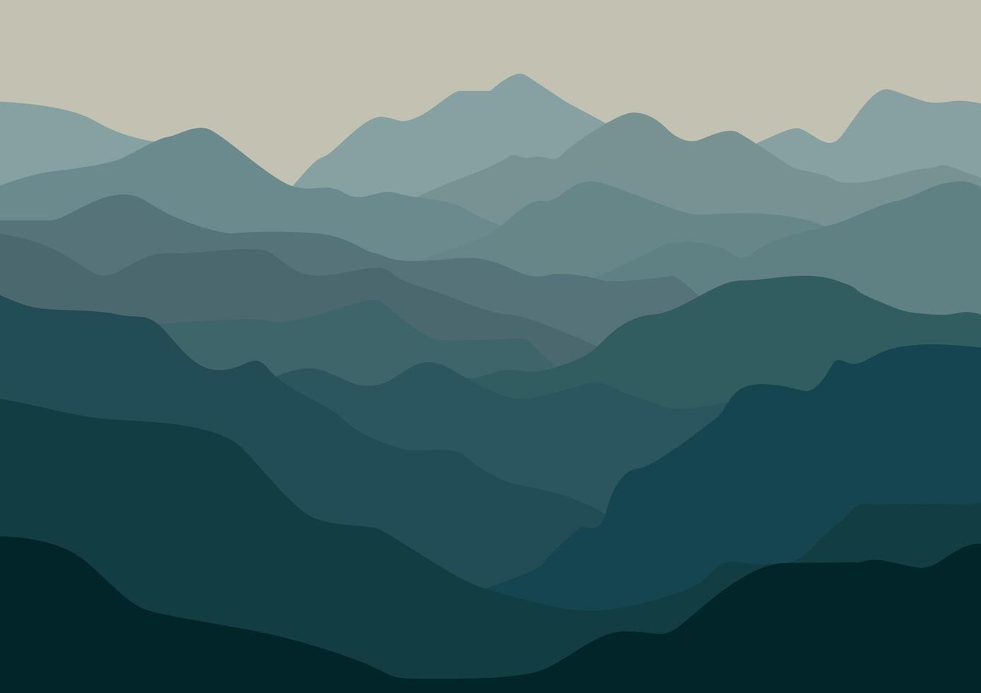 mountains landscape nature illustration vector