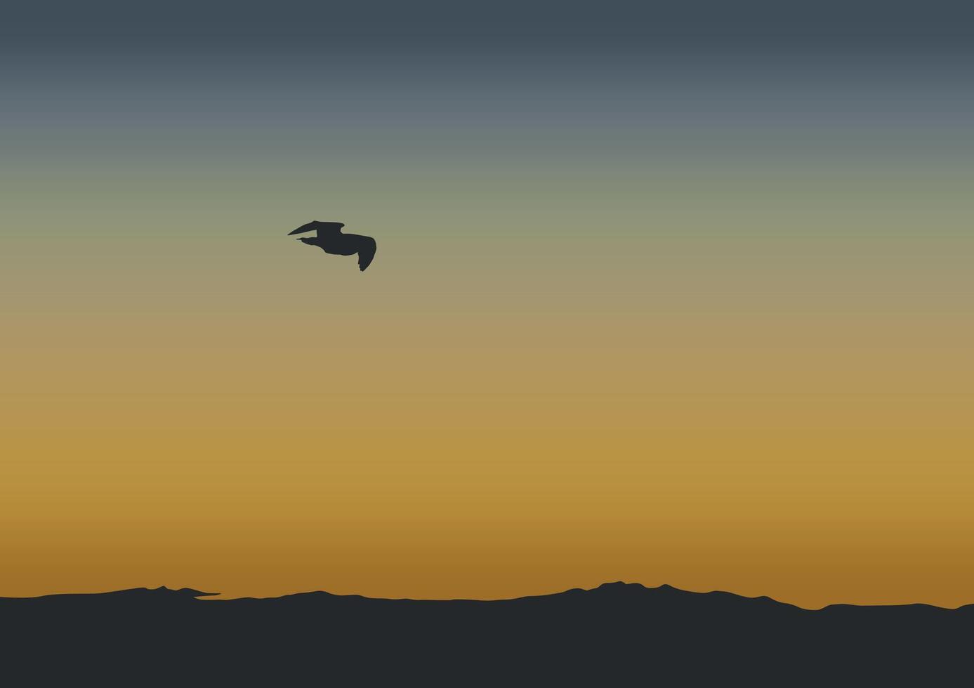 birds flying in the sky at sunset or sunrise illustration vector