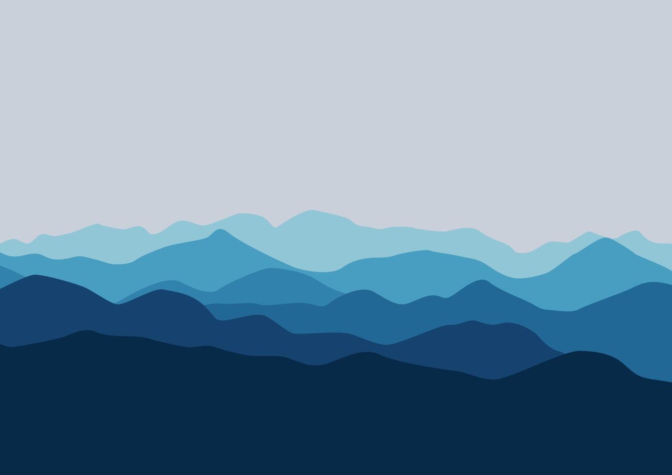 nature mountains landscape illustration design. vector