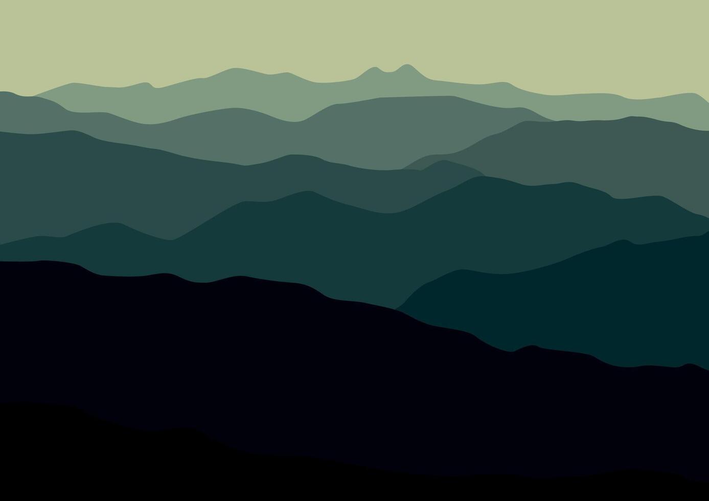 nature landscape mountains illustration vector