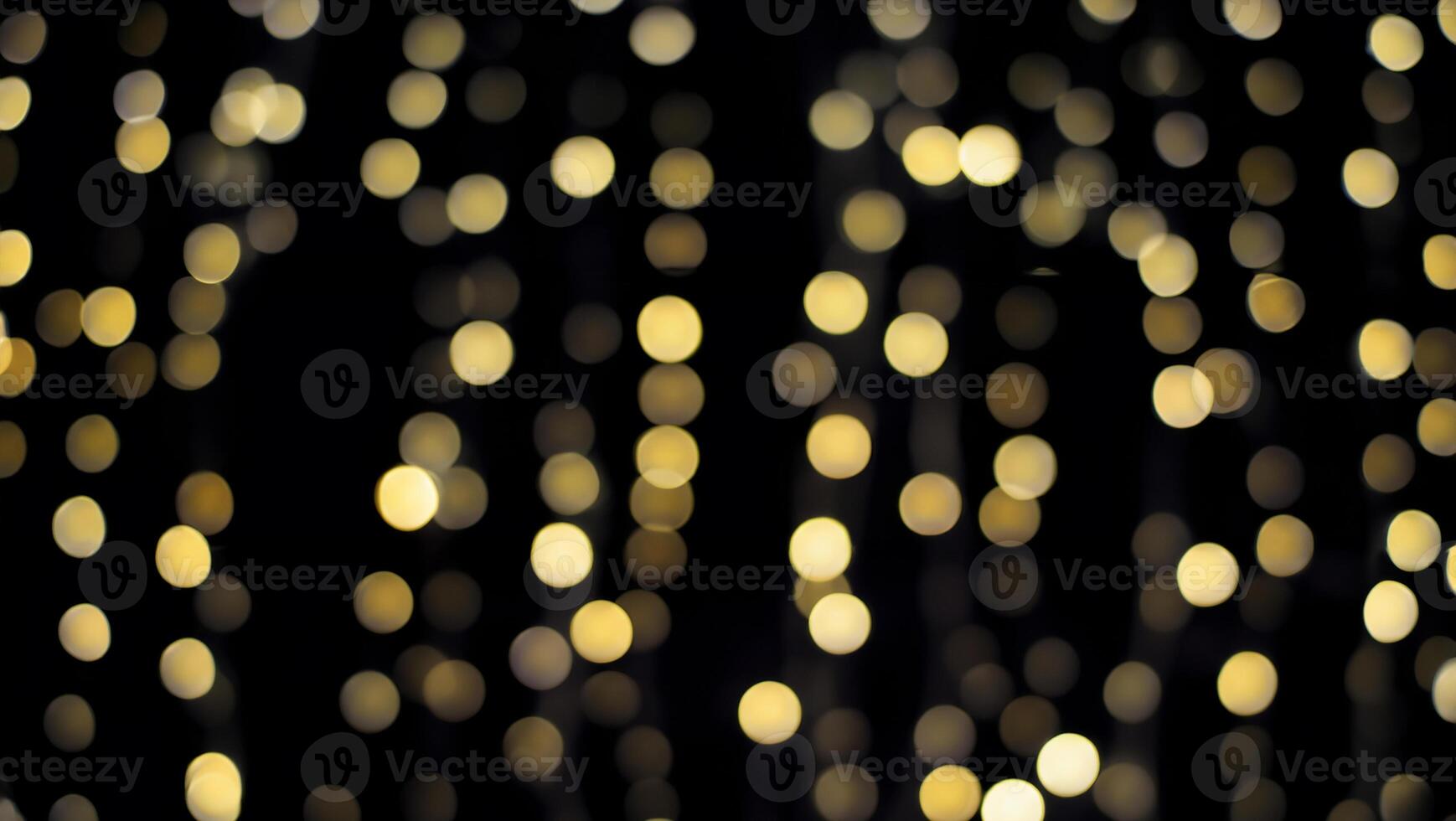 Nighttime Bokeh, Abstract Decorative Lights with Blurred Illumination photo