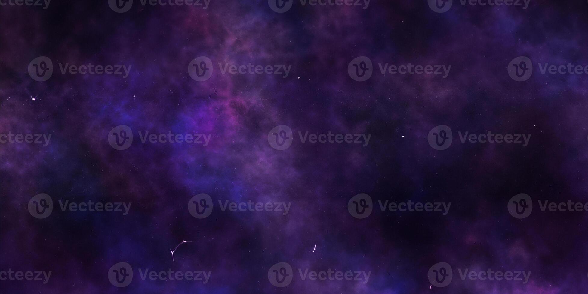 High-Definition Equirectangular Projection of Space Galaxy Nebula and Stars, Environmental Background. Fractal 3D Illustration. photo
