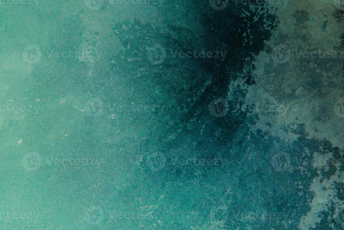 Oceanic Azure Blue Abstract Watercolor Background photo