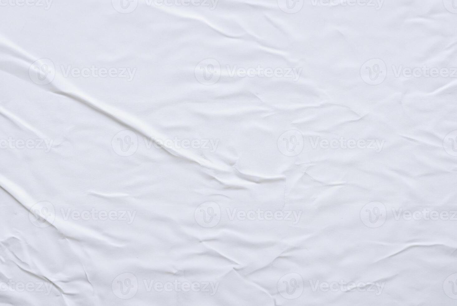 Textured White Paper Poster Background with Creases and Folds photo