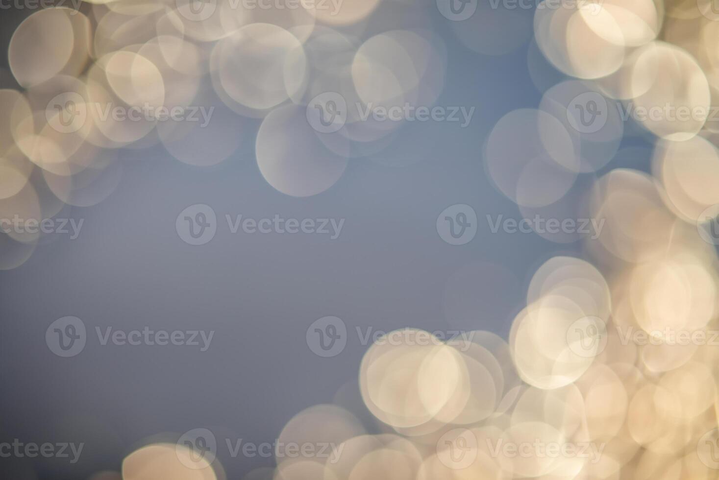 Soft Creamy Bokeh Circles, Abstract Background in Neutral Tones photo