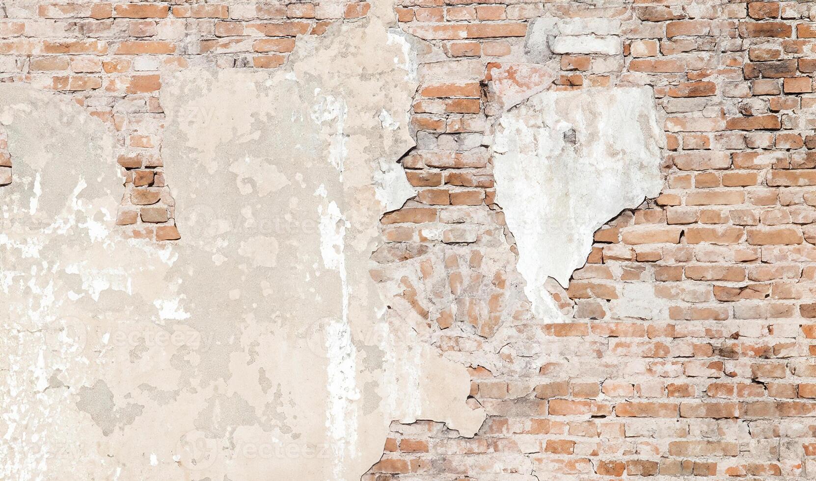 Vintage Brick Wall Texture, A Nostalgic Background in Architecture photo
