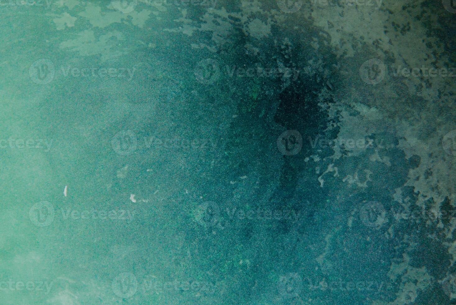 Calm Azure Blue Watercolor and Ocean Teal Abstract Background photo