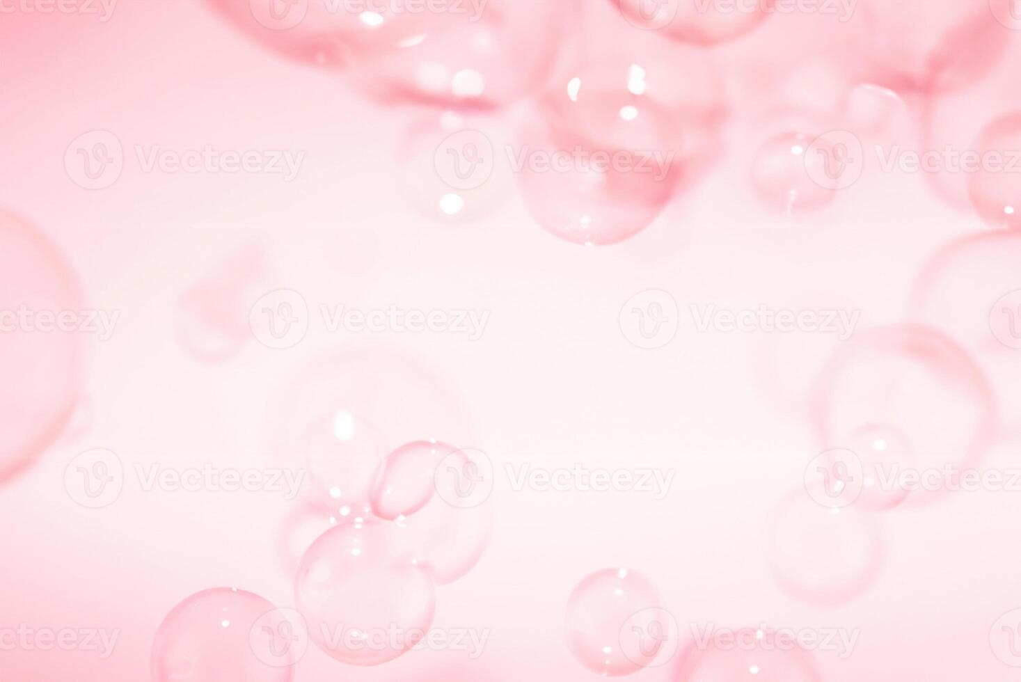 Pink Soap Bubbles, Serene and Vibrant Background photo