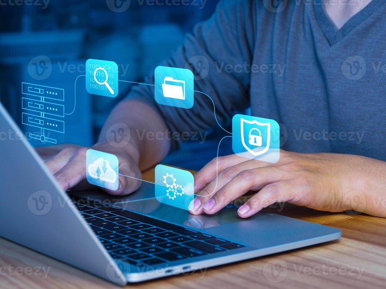 secure internet access cyber security lock screen key Highly secure database file access photo