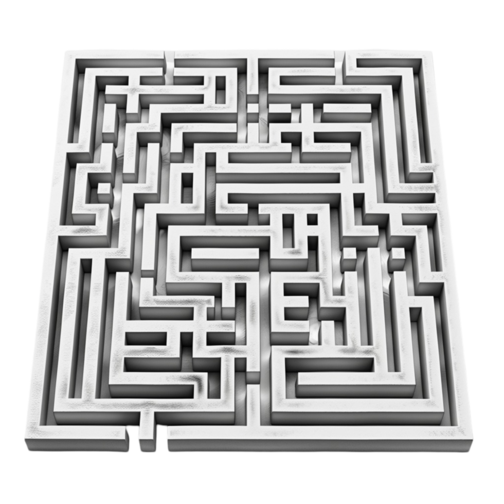 a 3d maze png