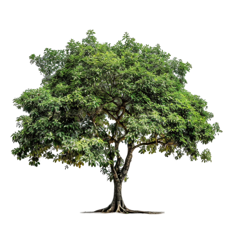 a tree with green leavess png