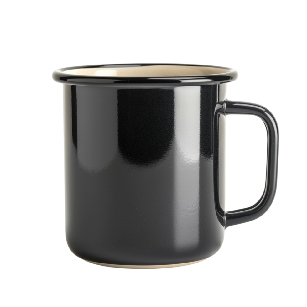 black enamel mug png