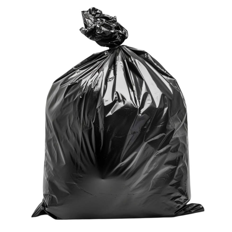 black garbage bag png