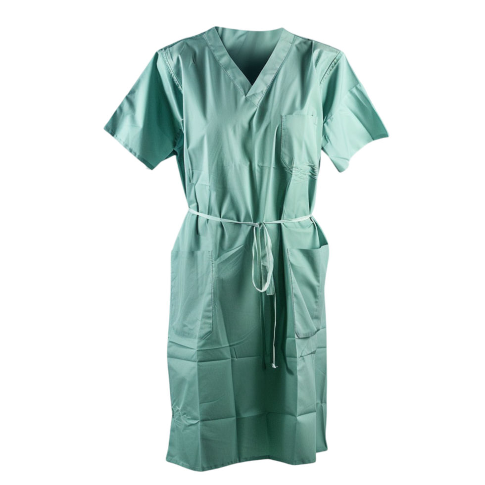 a green scrub suit png