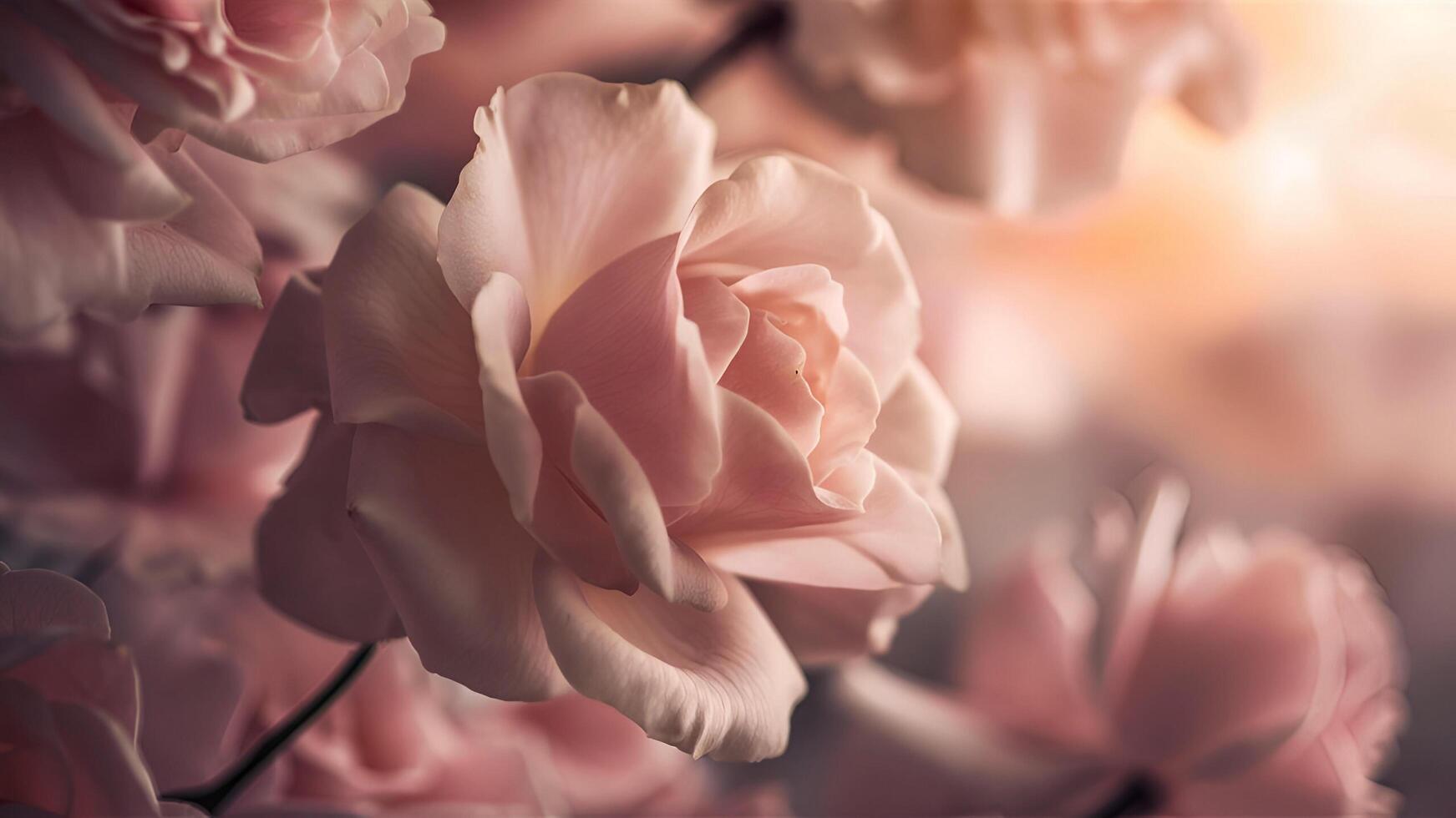pink roses are shown in this photo