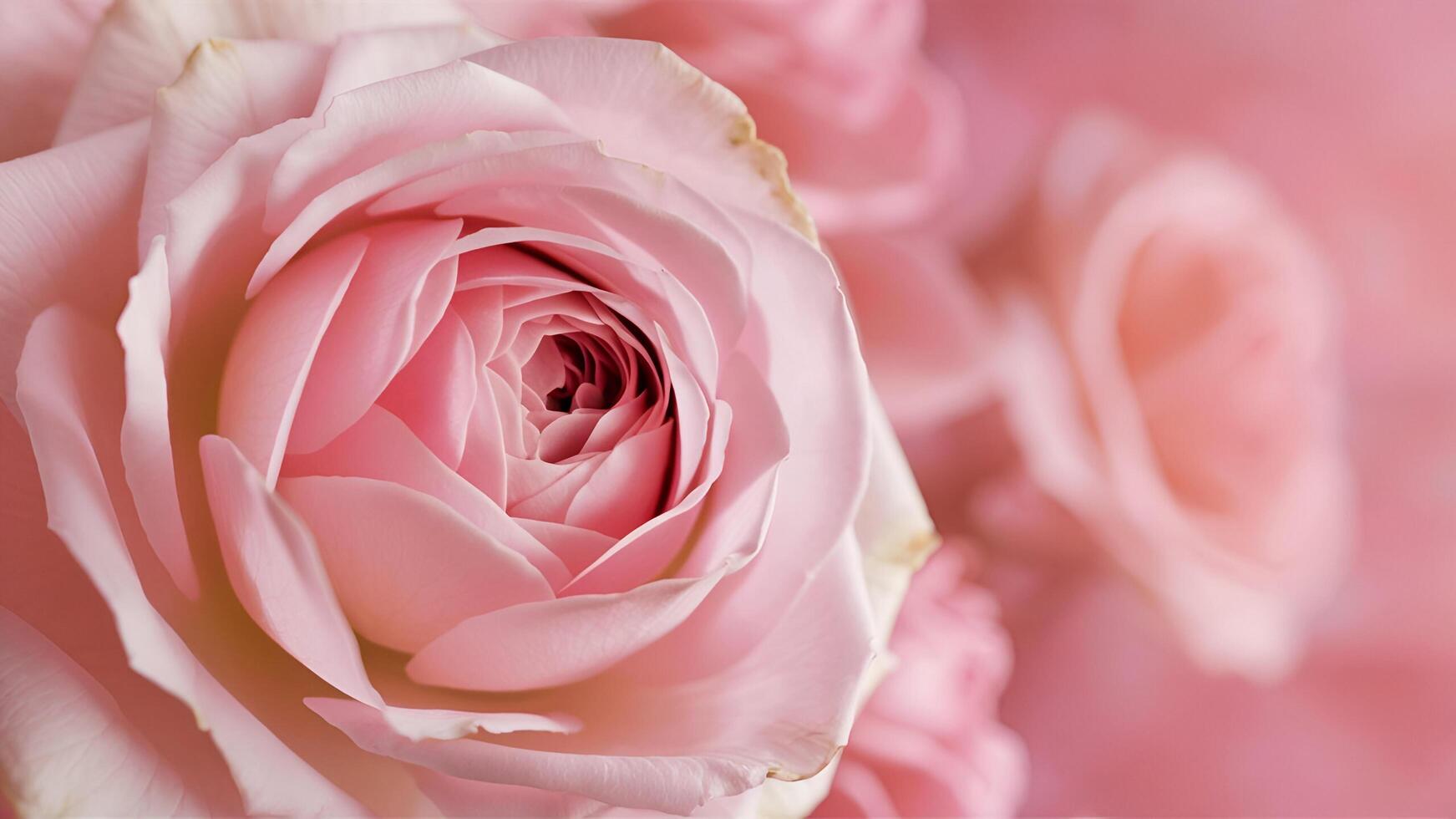 pink roses are shown in a close up photo
