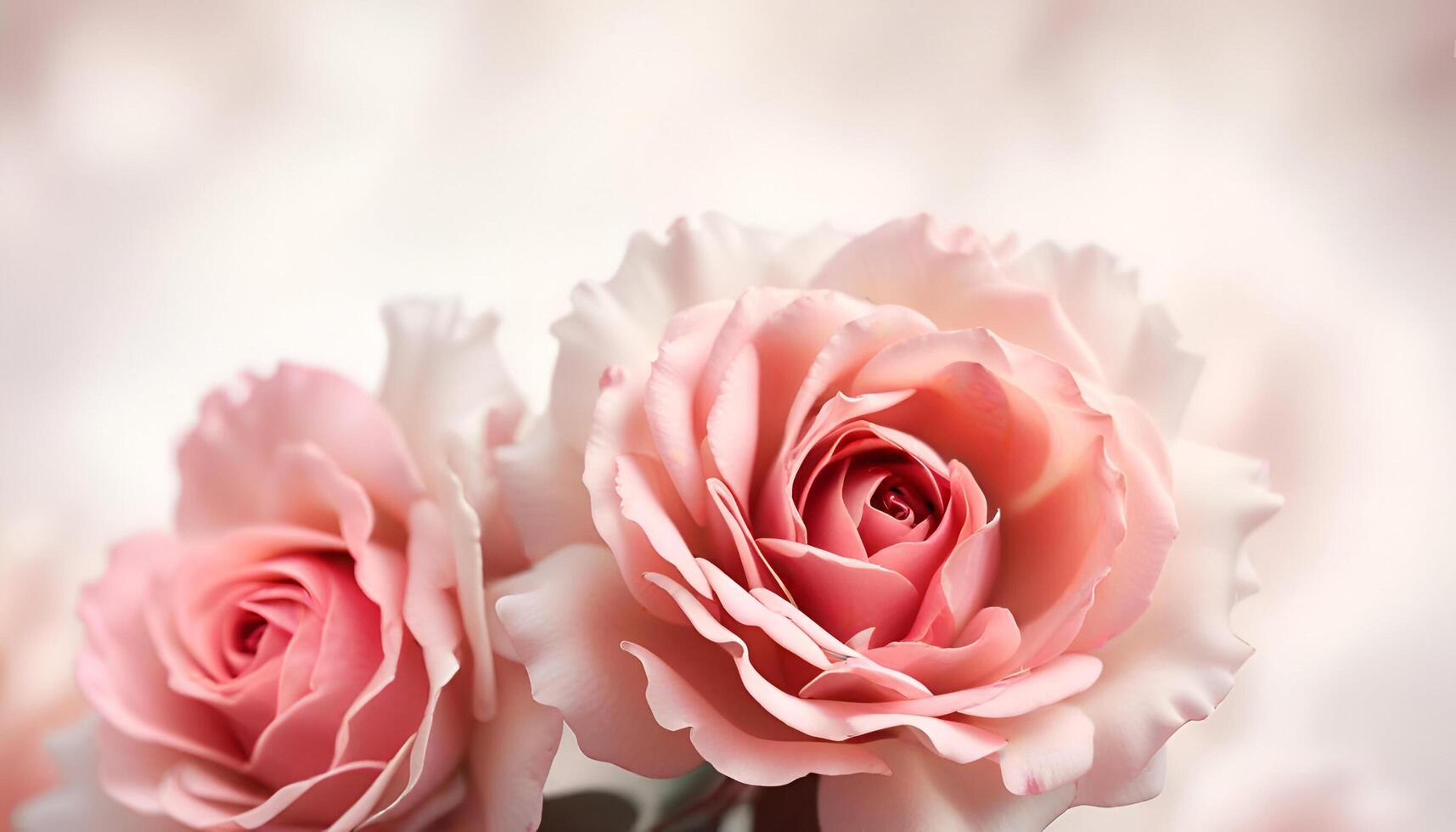 two pink roses are shown in front of a white background photo