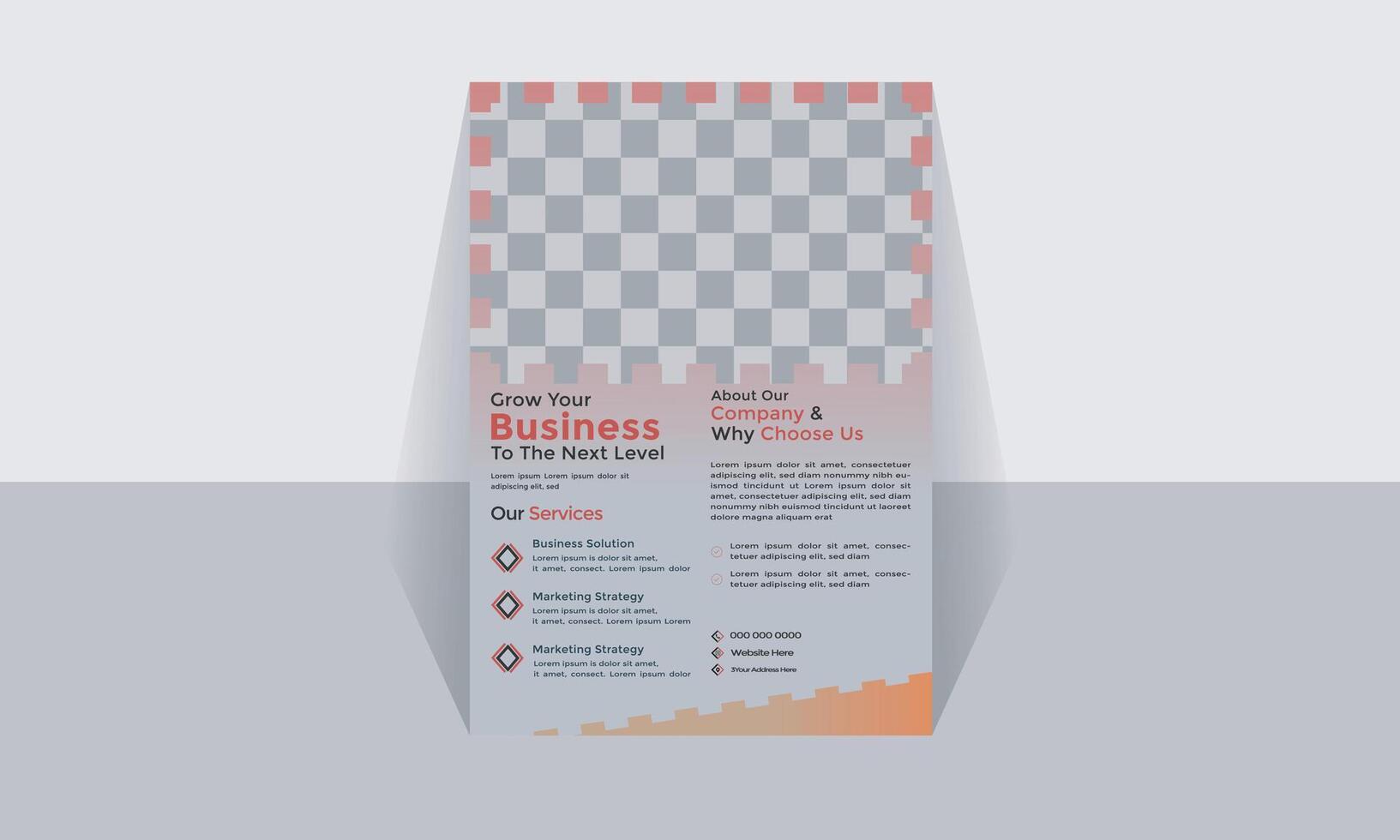 Business Flyer Design Layout vector