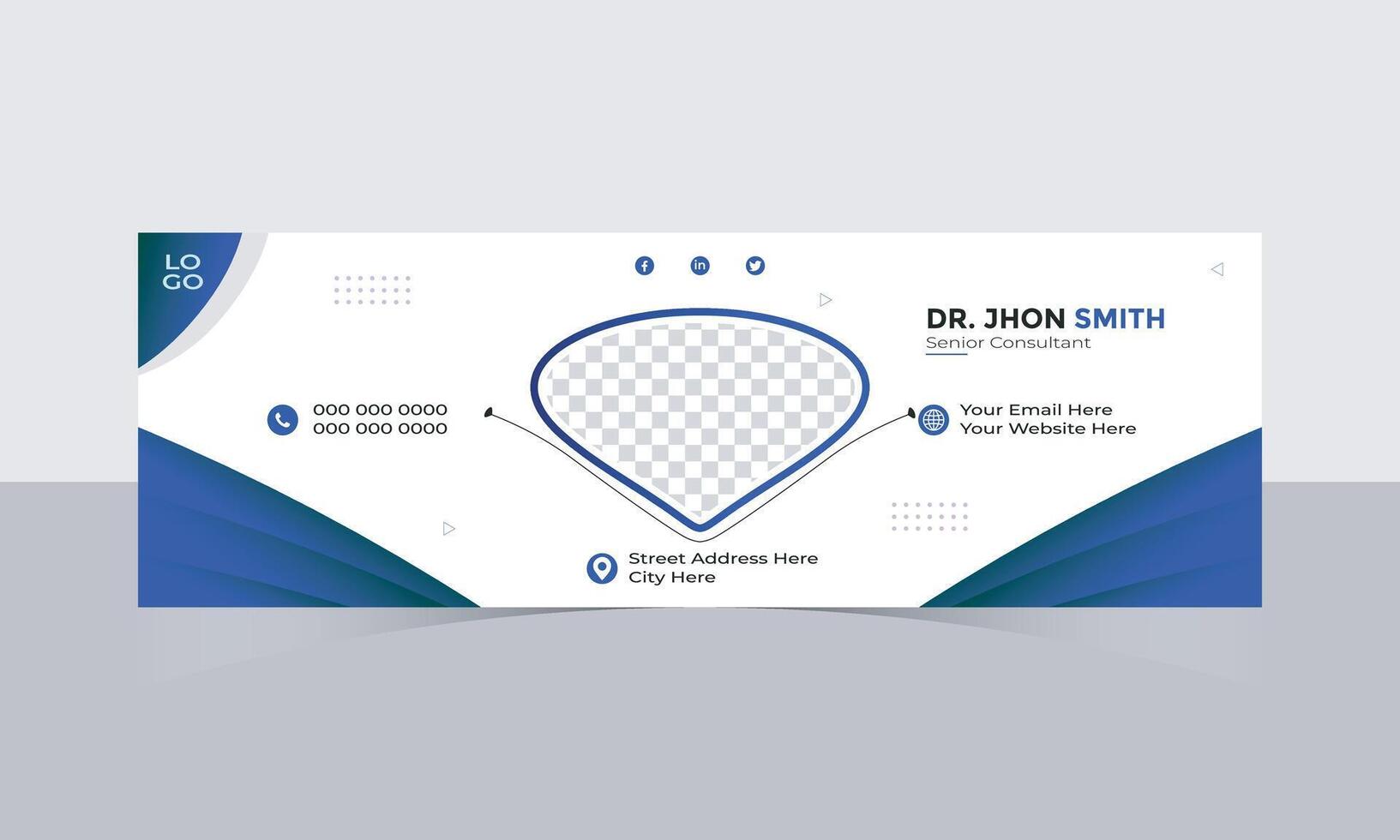 Email Signature Design vector