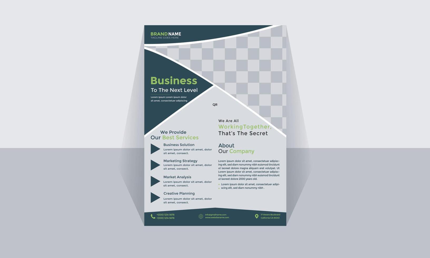Business Flyer Design Layout vector
