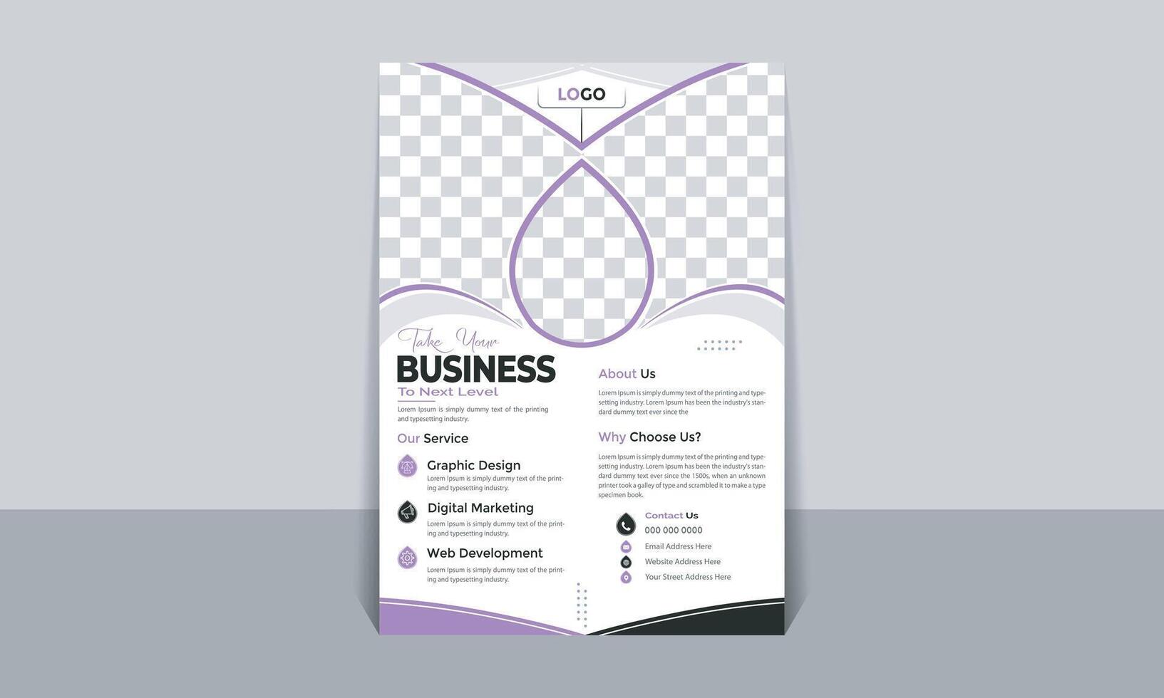 Business Flyer Design Layout vector