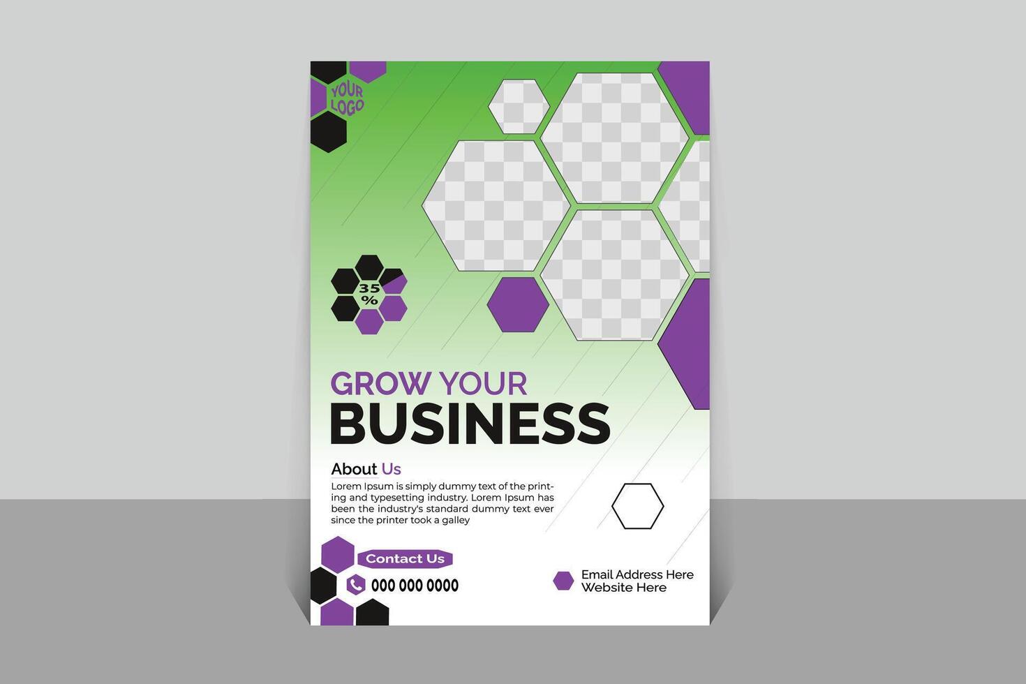 Business Flyer Design Layout vector