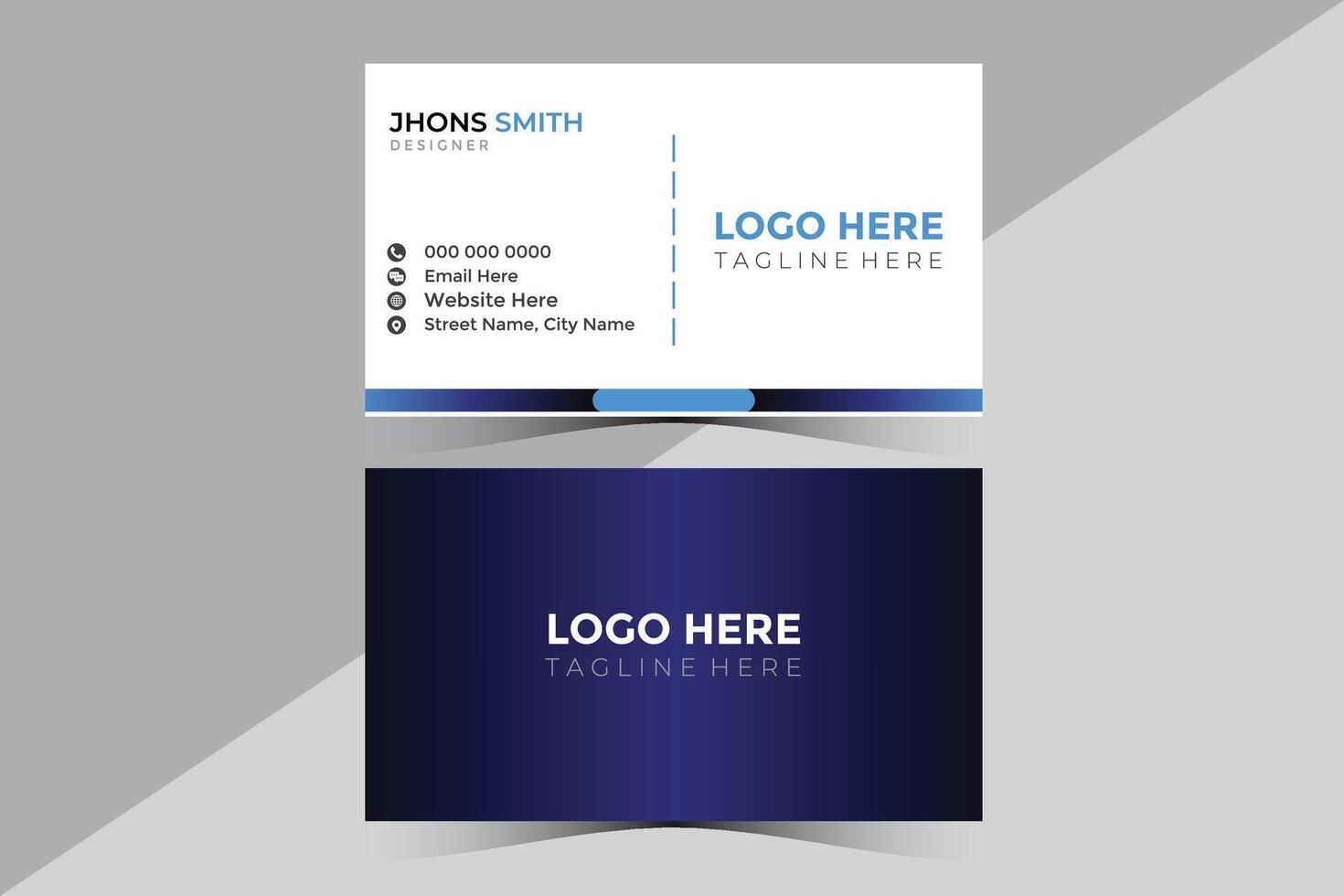 Business Card Design Template vector
