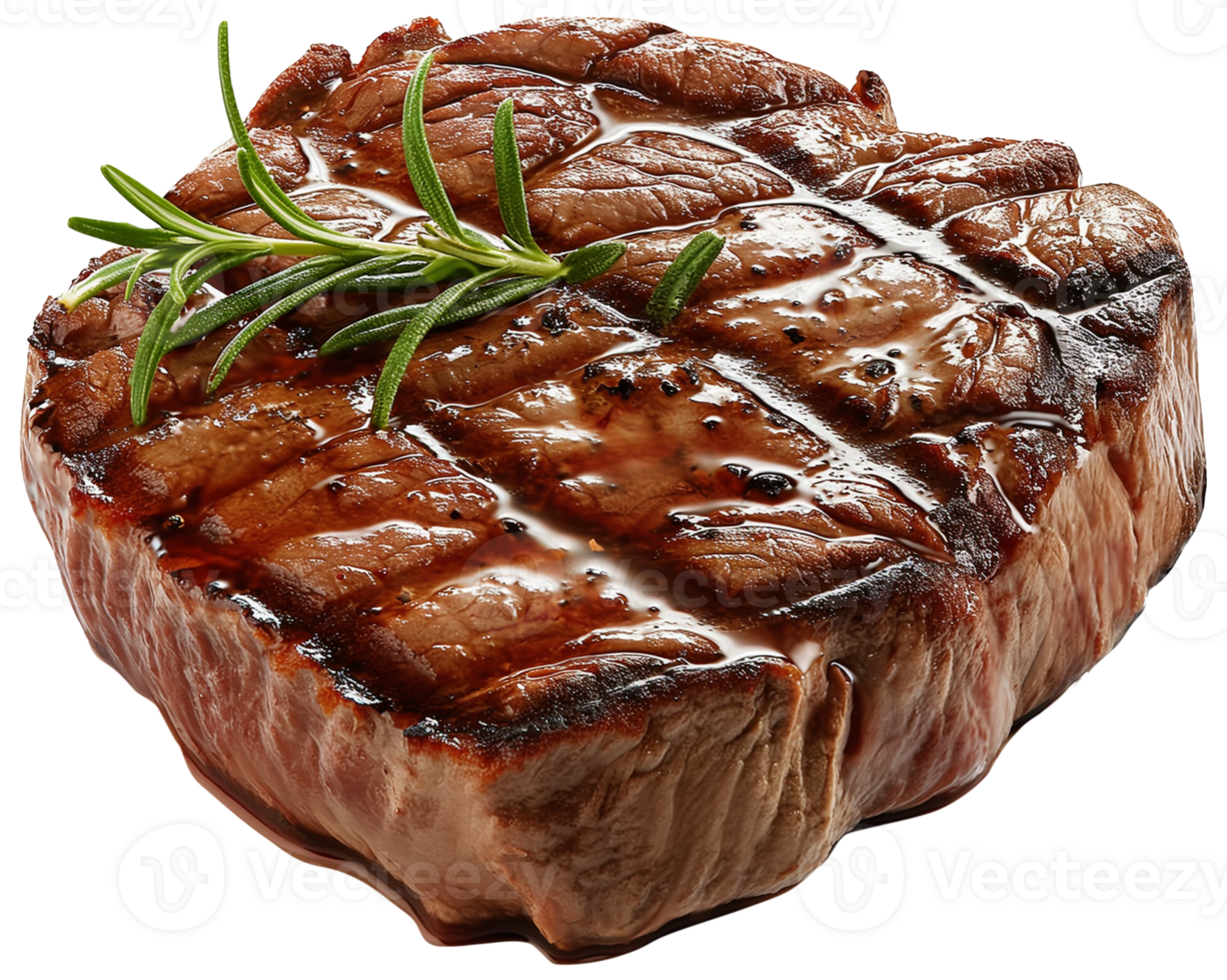 Steak illustration - Cooked Filet Mignon Steaks isolated on a transparent background png