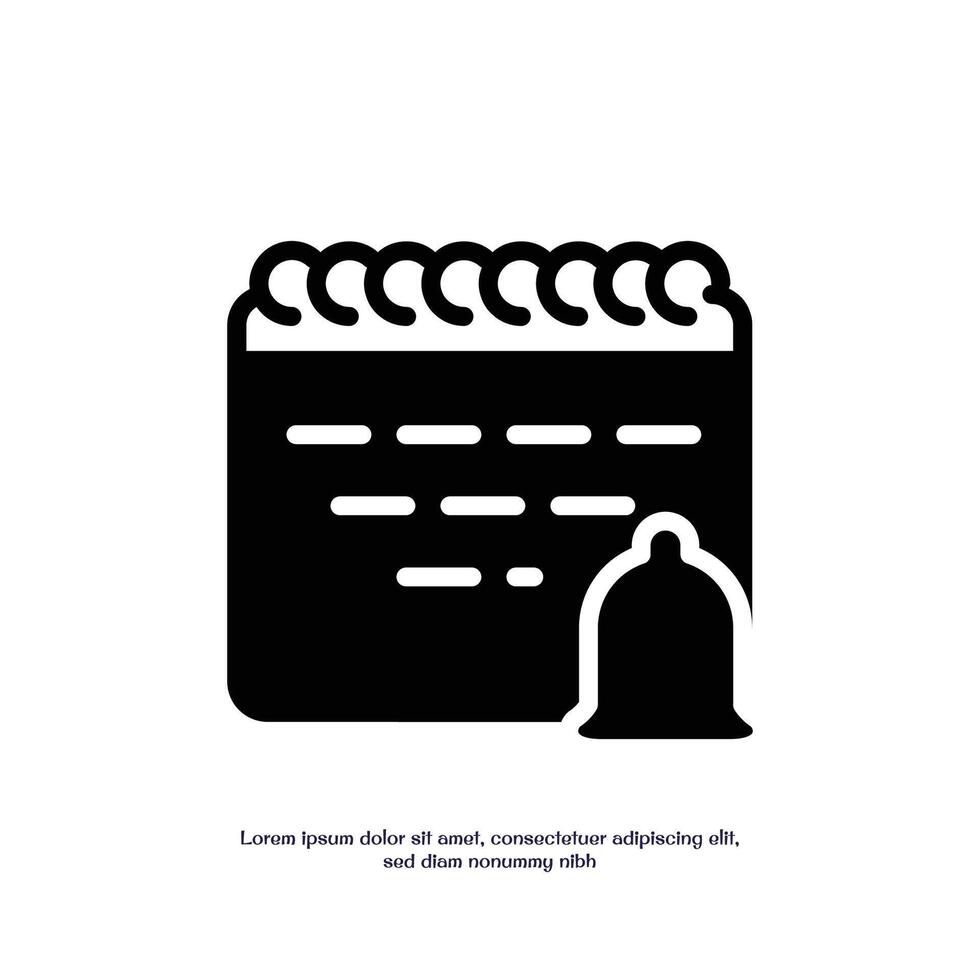 reminder solid icon design good for web or mobile app vector