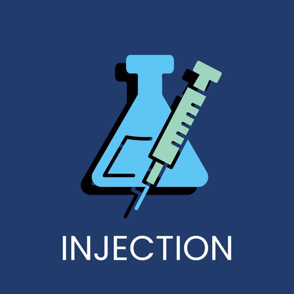 injection colored icon design good for web or mobile app vector