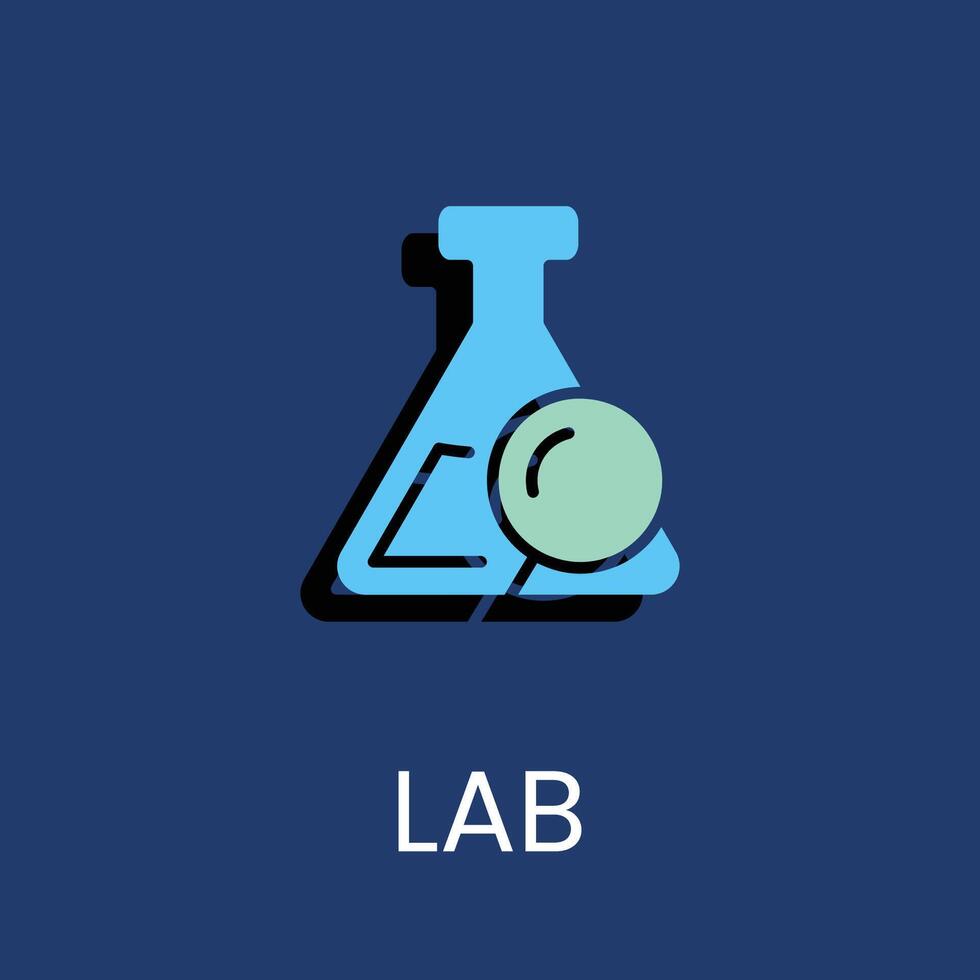 lab colored icon design good for web or mobile app vector