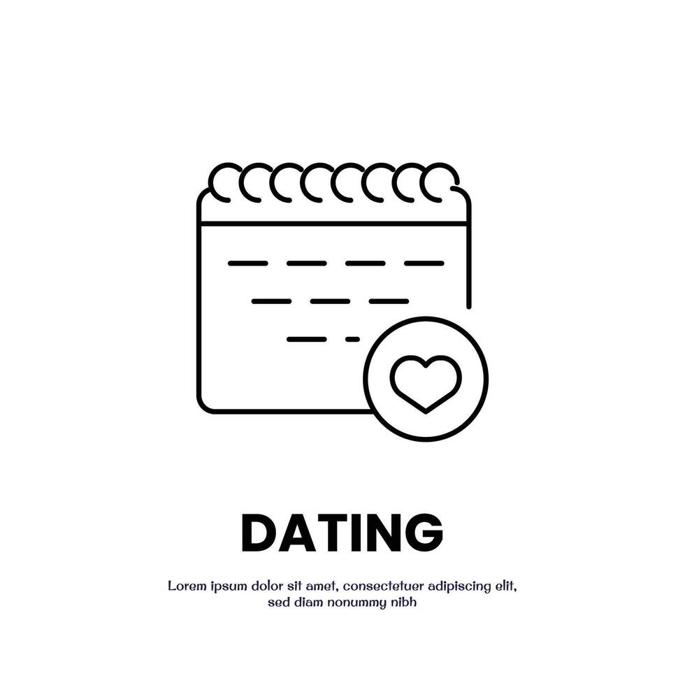 save the date thin outline icon design good for web or mobile app vector