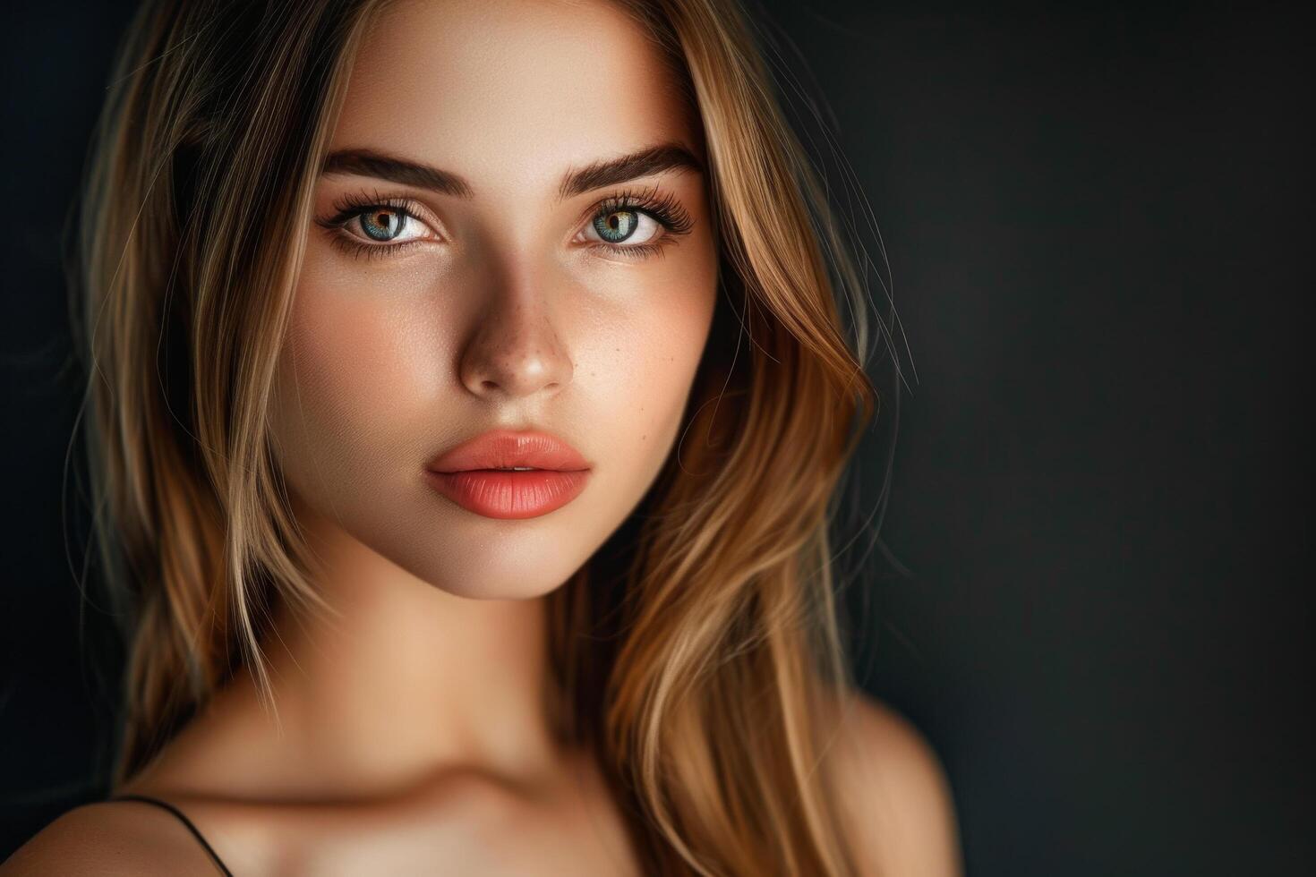 Elegant and Radiant Woman. Captivating Beauty in Graceful Poses and Stylish Fashion photo