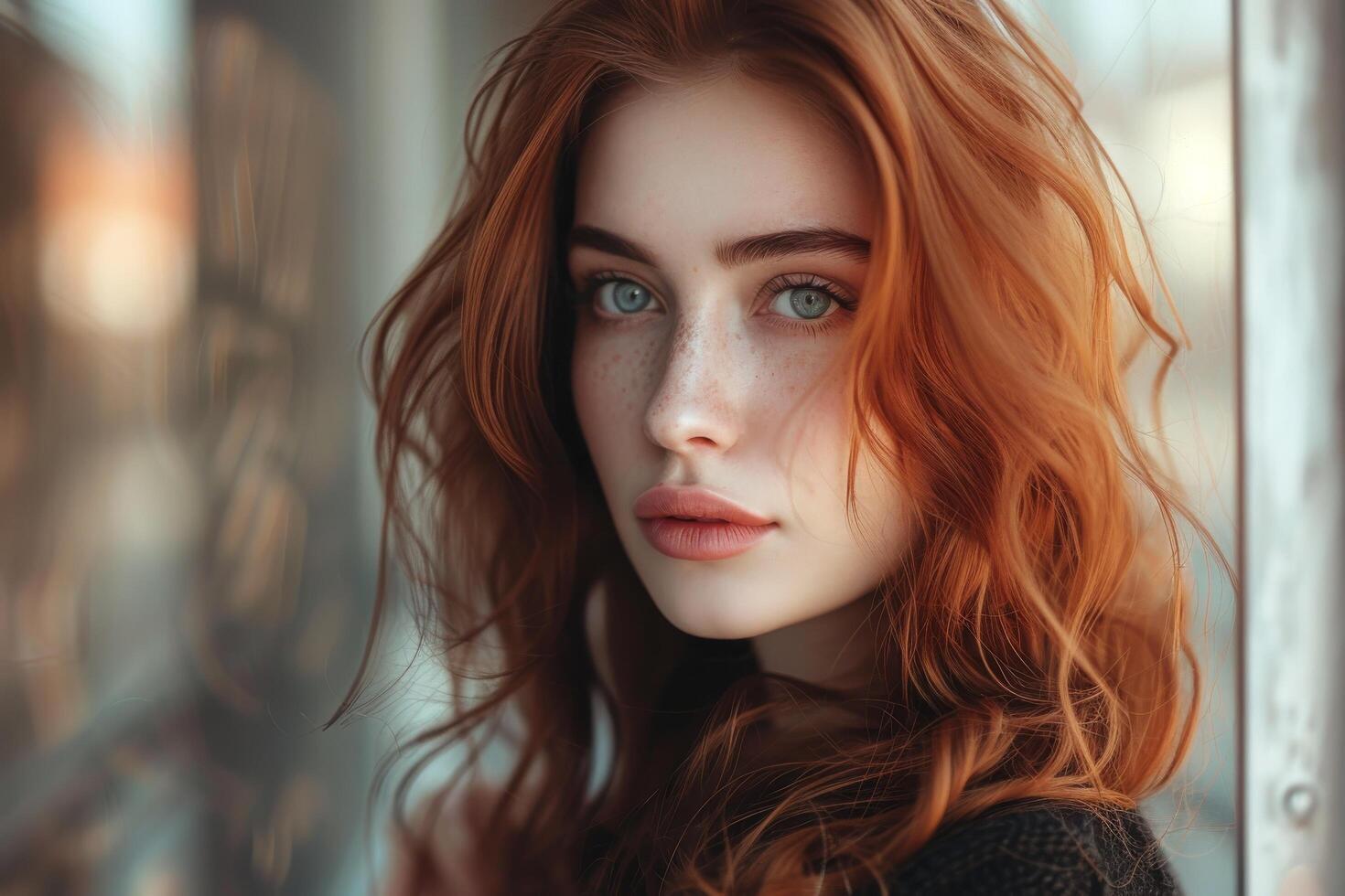 Elegant and Radiant Woman. Captivating Beauty in Graceful Poses and Stylish Fashion photo