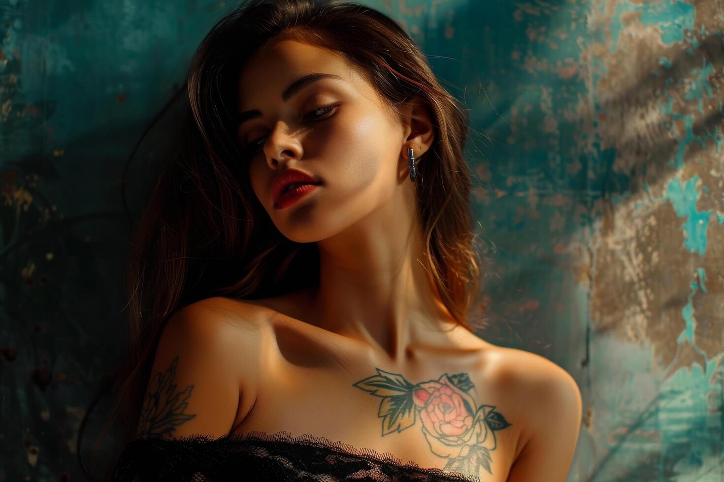 Elegant and Radiant Woman. Captivating Beauty in Graceful Poses and Stylish Fashion photo