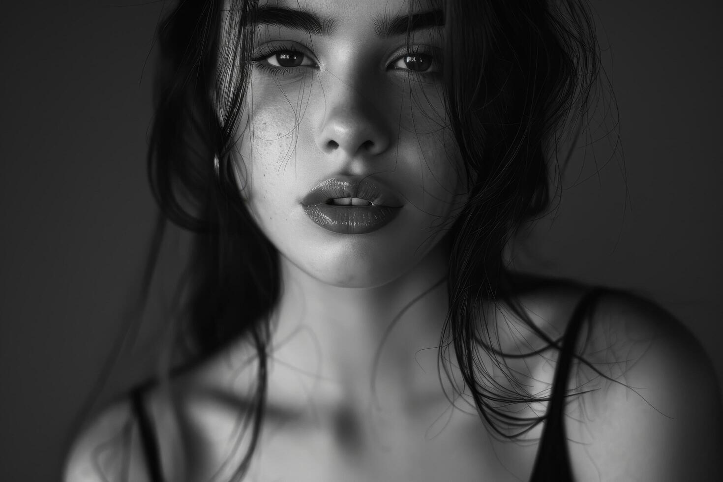 Elegant and Radiant Woman. Captivating Beauty in Graceful Poses and Stylish Fashion photo