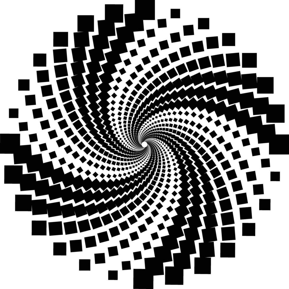 Vortex spiral pattern isolated on white background illustration vector