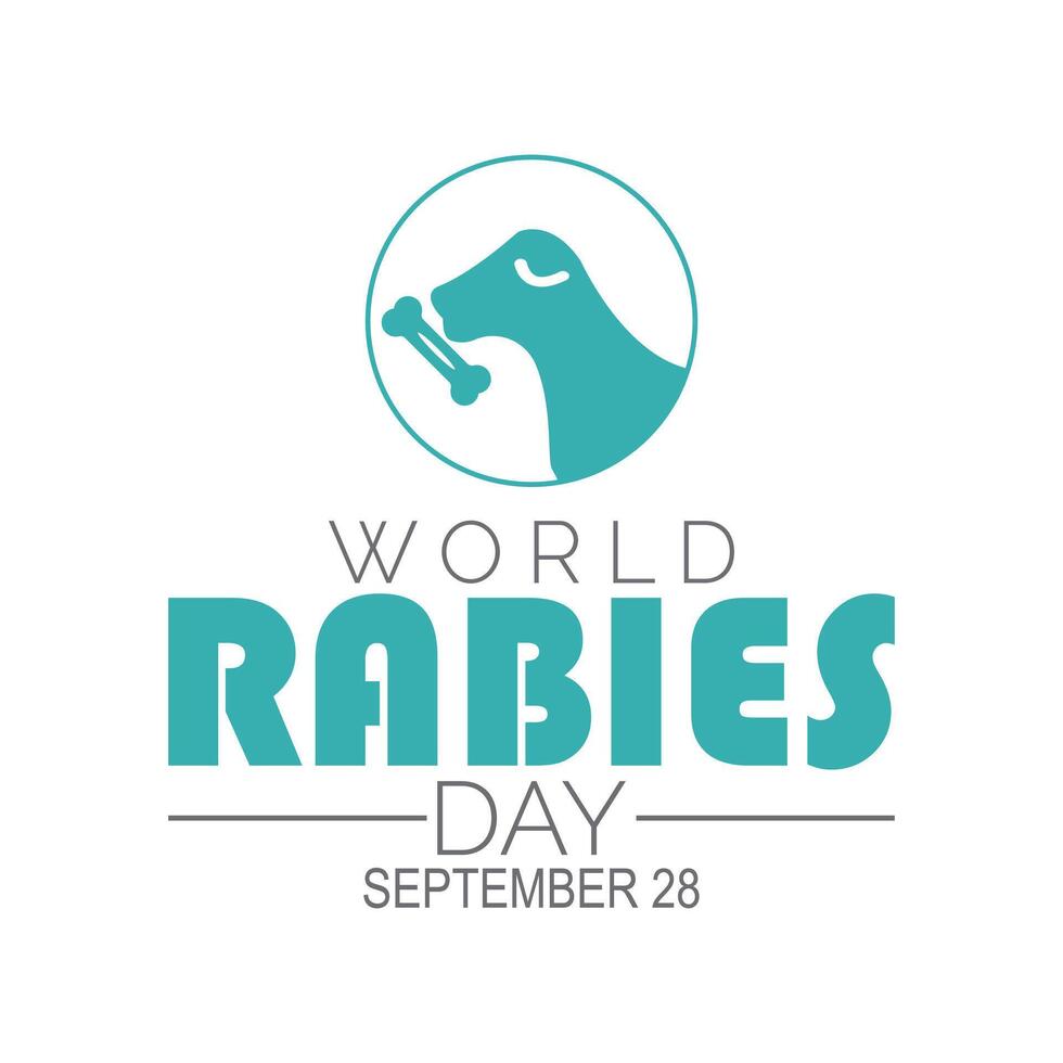 World Rabies Day is observed every year on September. banner design template illustration background design. vector