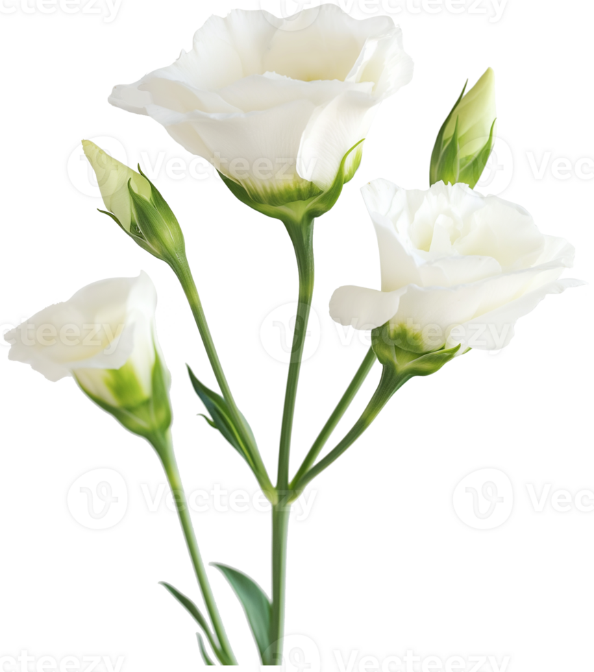 Prairie gentian illustration - lisianthus Flower isolated on a transparent background png
