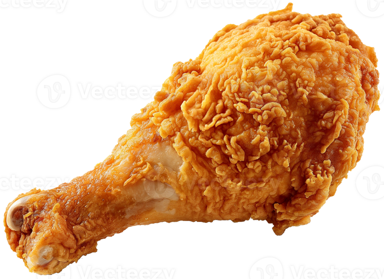 Fried chicken Leg illustration - a delicious fried Chicken isolated on a transparent background png