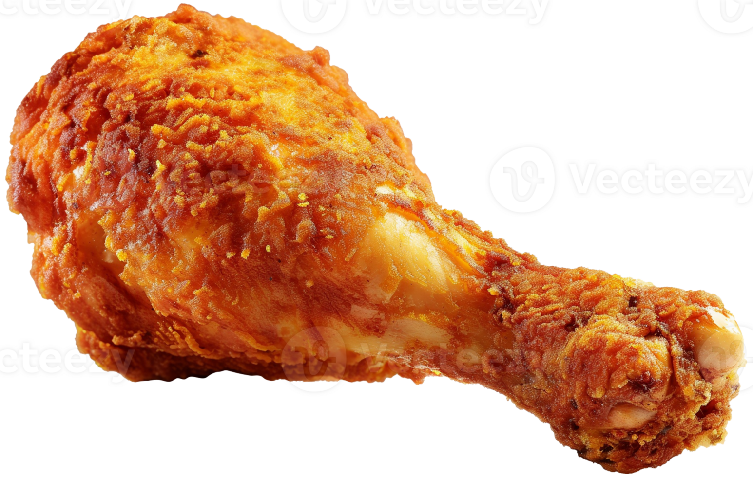 Fried chicken Leg illustration - a delicious fried Chicken isolated on a transparent background png