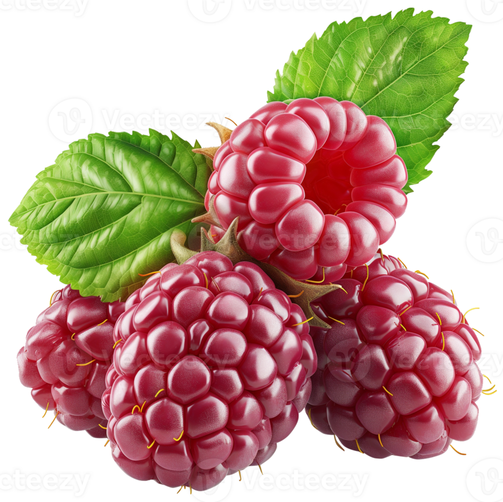 Rubus ursinus fruit illustration - Ripe group of boysenberry isolated on a transparent background png