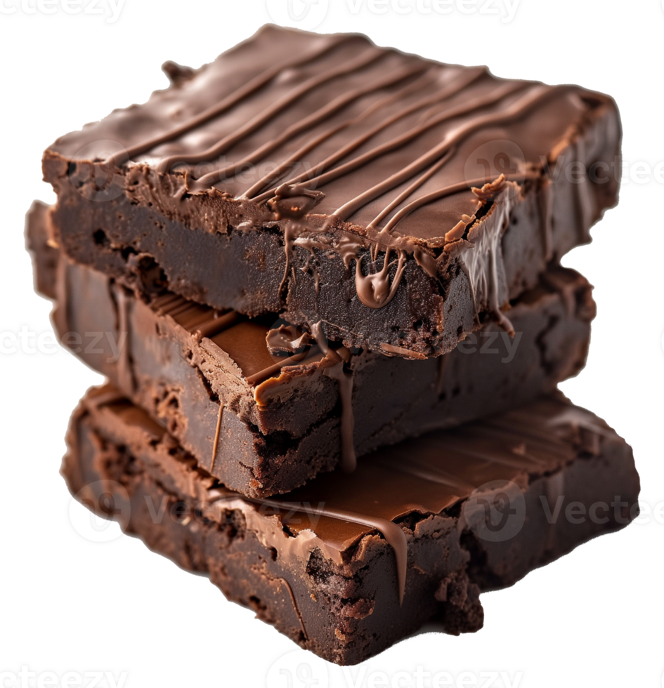 delicious chocolate on brownie - Chocolate isolated on a transparent background png