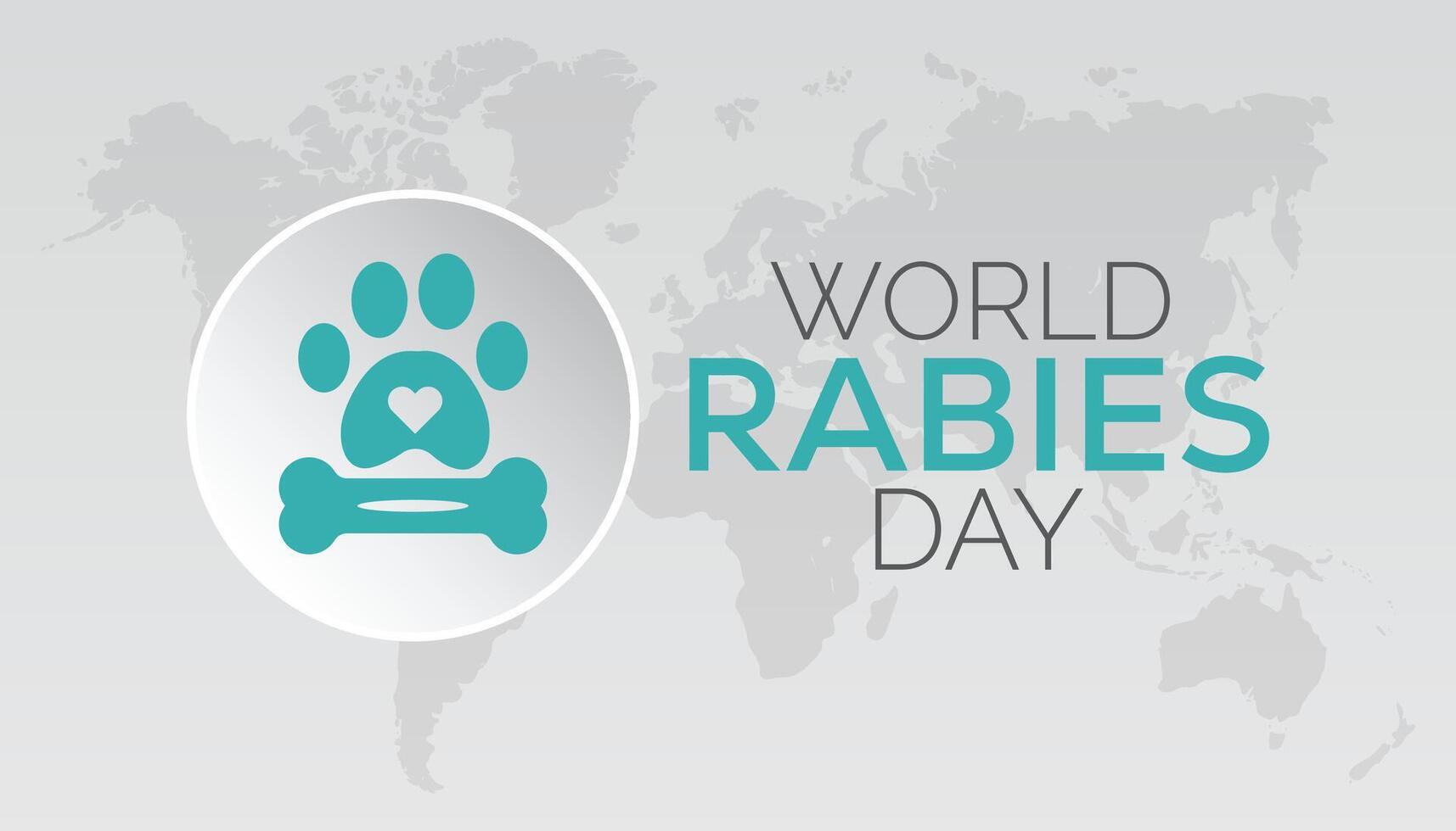 World Rabies Day is observed every year on September. banner design template illustration background design. vector