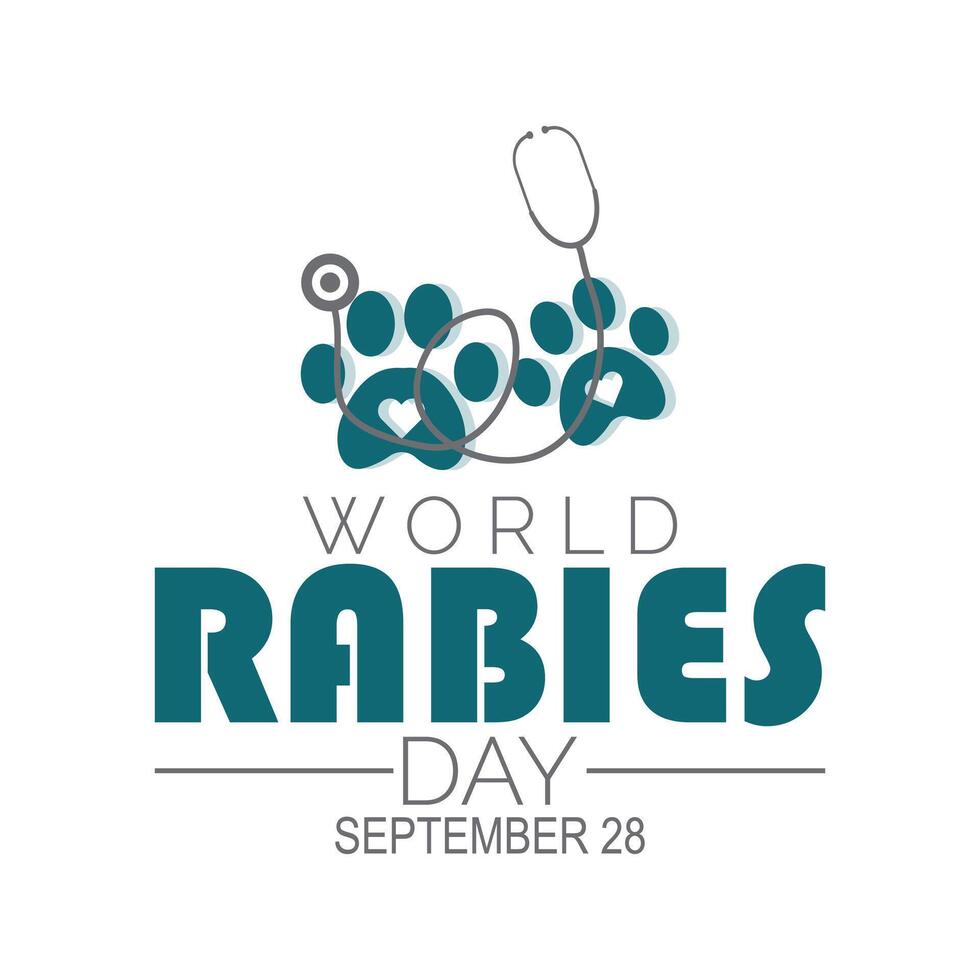 World Rabies Day is observed every year on September. banner design template illustration background design. vector