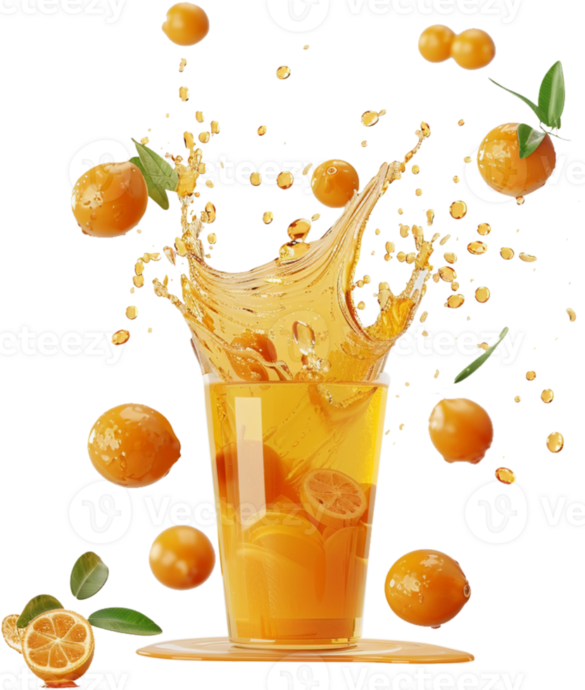 Cumquats fruit illustration - kumquat Juice splashing isolated transparent background png