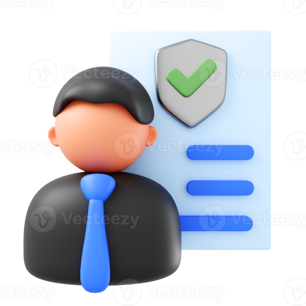 Examination for selecting employees, 3D illustration png