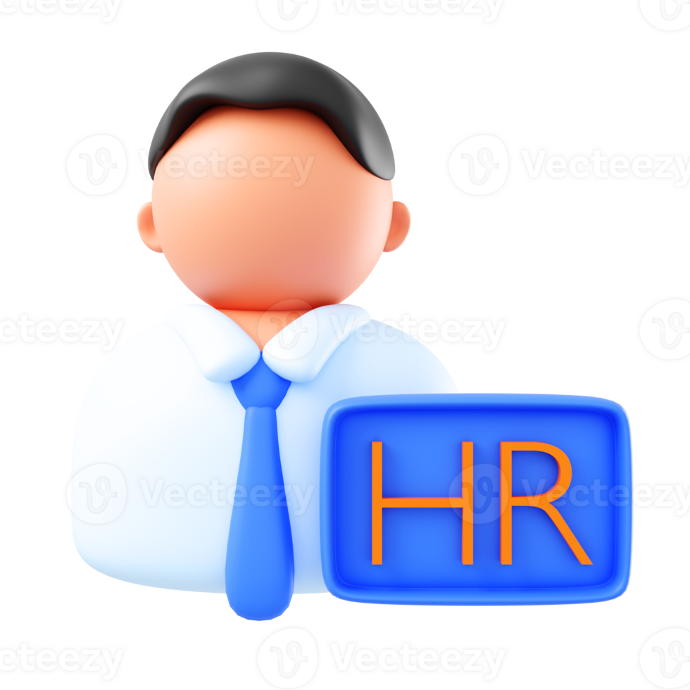 3D illustration recruitment department png