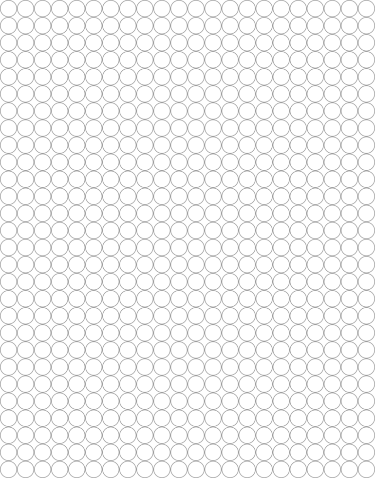 Outline circles graph paper seamless pattern png