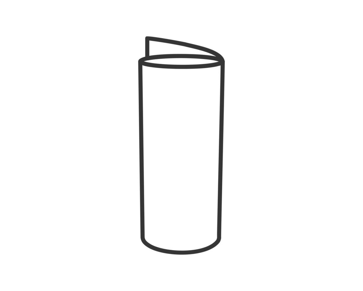 Textile roll icon. Paper tube illustration design for kitchen cleaning towel, carpet, scroll whatman, fabric. vector